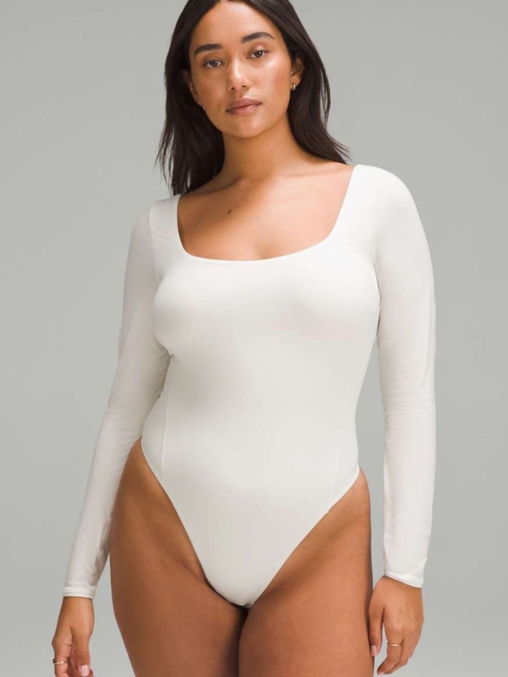 NWT Lululemon Wundermost Ultra-Soft Nulu Square-Neck Long-Sleeve Bodysuit M